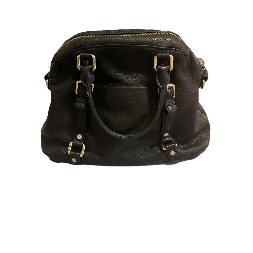 Michael Michael Kors Bags Black Bedford Belted Leather Satchel Medium - Picture 7 of 8